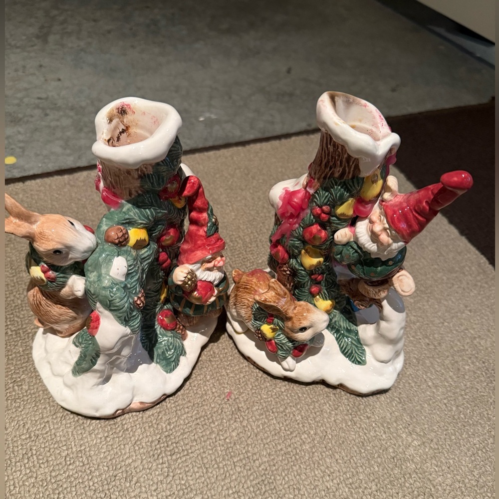 Fritz and Floyd Christmas candle holders